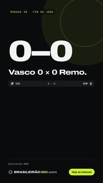 Card: último resultado